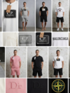 Men's Stone Island, Dior, Balenciaga, CP Short Sets