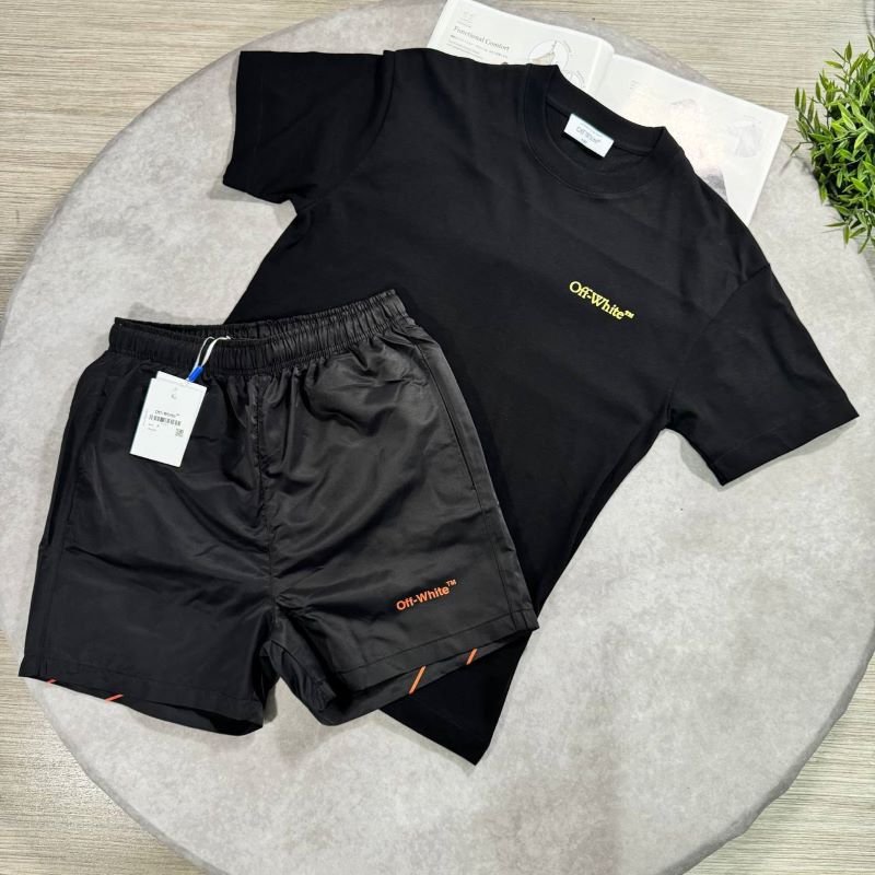 SUPER CLONE OFFWHITE SHORTS & T SHIRT SET - Image 2