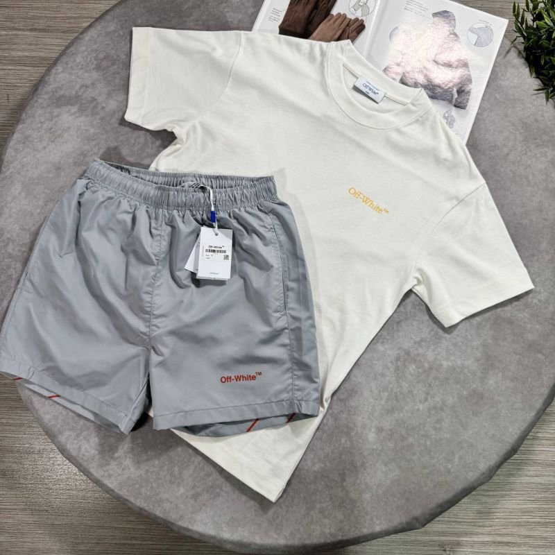 SUPER CLONE OFFWHITE SHORTS & T SHIRT SET - Image 3