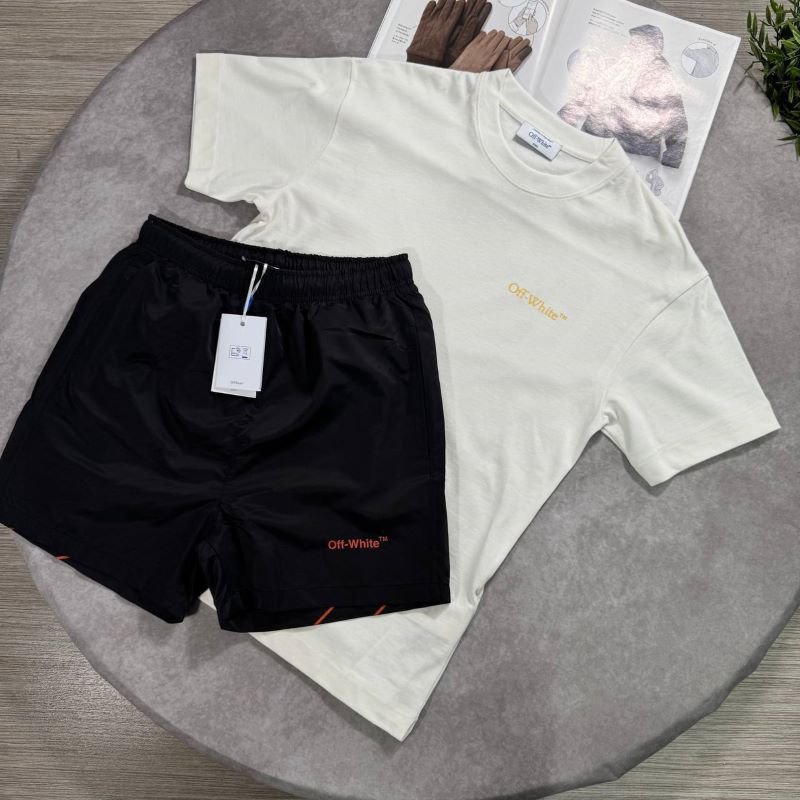 SUPER CLONE OFFWHITE SHORTS & T SHIRT SET - Image 4