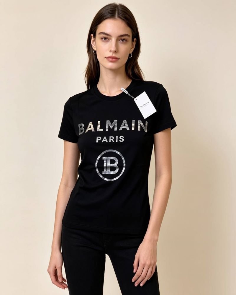 NEW STOCK BALMAIN LADIES T-SHIRT (IMPORTED QUALITY) - Image 4