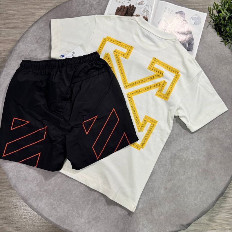 SUPER CLONE OFFWHITE SHORTS & T SHIRT SET - Image 5