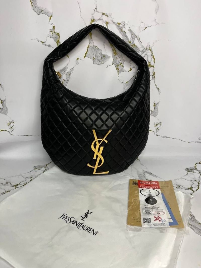 Saint Laurent ICARE HOBO IN QUILTED NAPPA BLACK