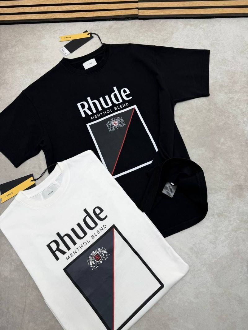 SUPER CLONE Rhude Menthol Blend Graphic T-Shirts - Image 2