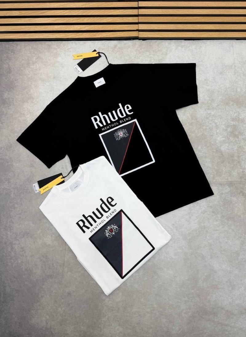 SUPER CLONE Rhude Menthol Blend Graphic T-Shirts - Image 3