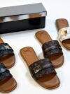 Louis Vuitton Monogram Flat Slide Sandals