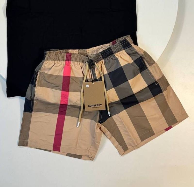 Burberry Vintage Check & Pink Accent Shorts