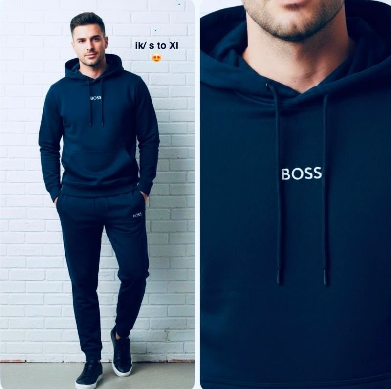 BOSS Men's Fleece Hoodie Tracksuit Set - Image 2