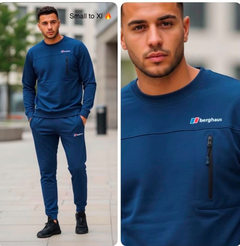 Men's Under Armour Windbreaker Tracksuit Set & Berghaus Men's Crewneck Fleece Tracksuit Set - Image 2