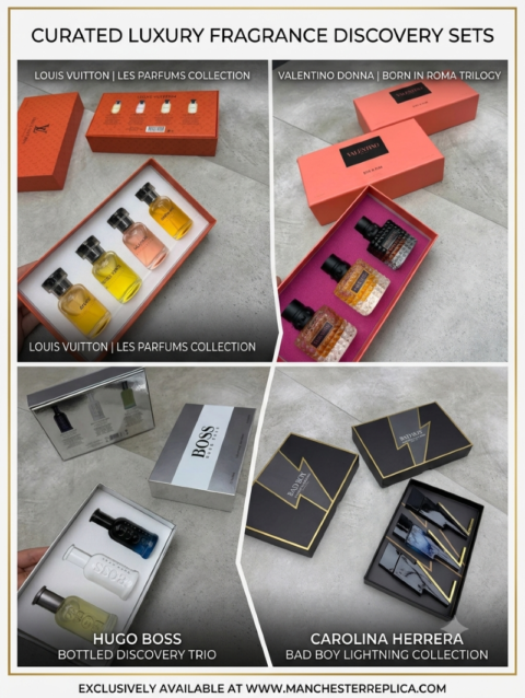 Luxury Perfume Gift Discovery Sets LV, Valentino, Hugo Boss & Bad Boy