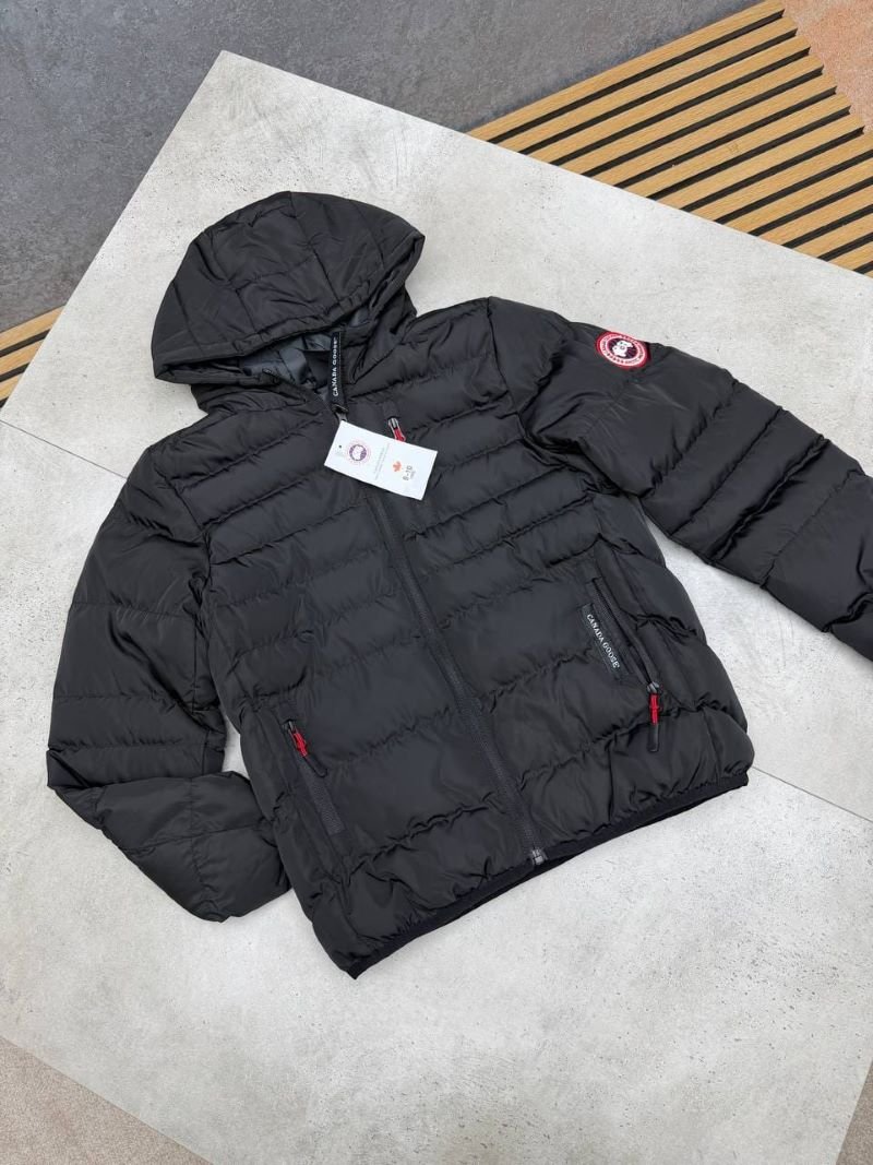 Kid's Canada Goose Hooded Lightweight Puffer Jacket – Black - Image 2