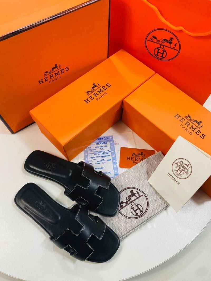 Hermès Chypre Leather Sandals - Image 2
