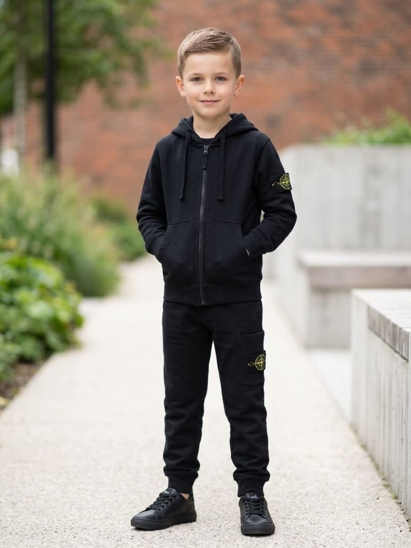Kids Luxury & Outdoor Hooded Tracksuit Collection Stone Island & Montirex - Image 3