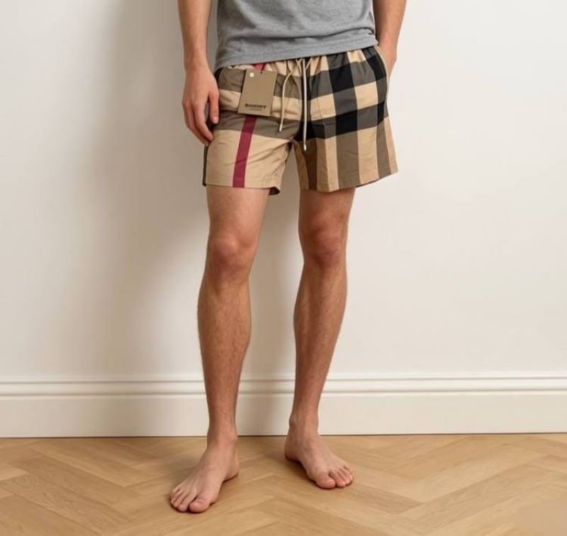 Burberry Vintage Check & Pink Accent Shorts - Image 2