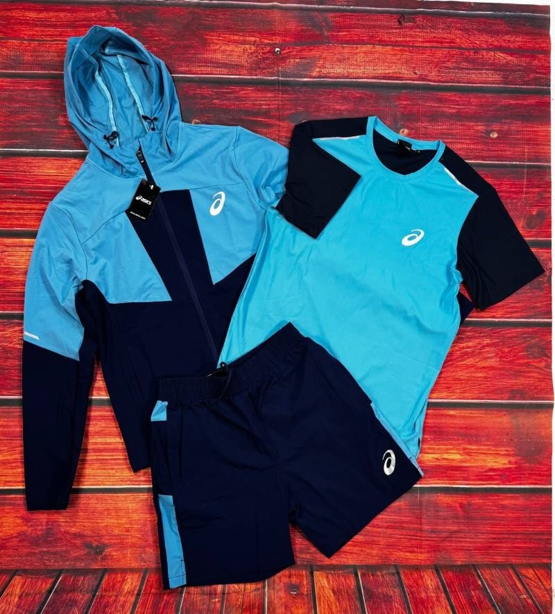 ASICS Men's Lightweight Colorblock Tracksuit Set - Image 3