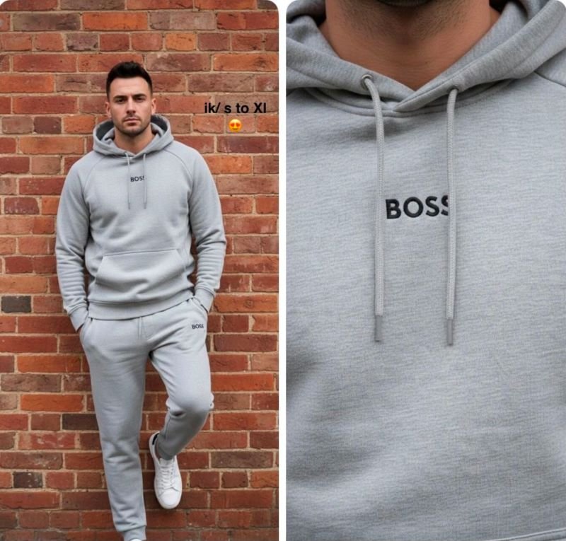 BOSS Men's Fleece Hoodie Tracksuit Set - Image 3