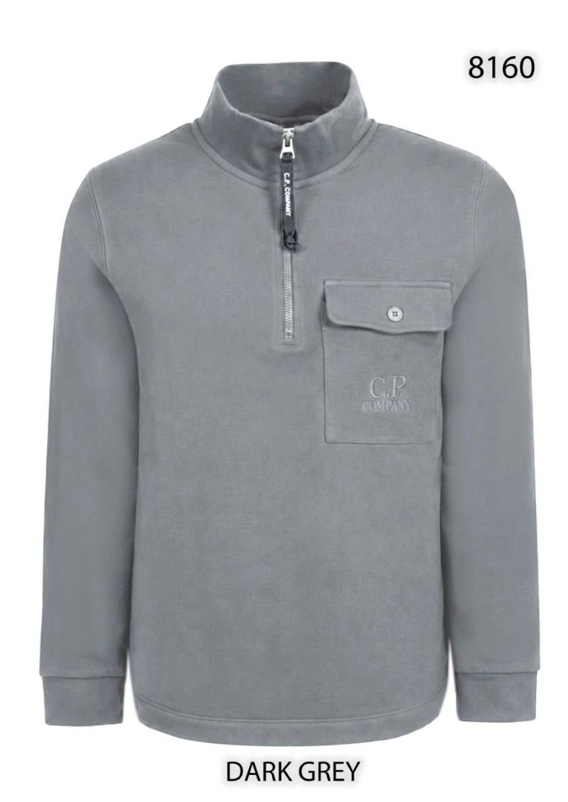 C.P. Company Style Men's Quarter-Zip Fleece Sweatshirt - Image 2