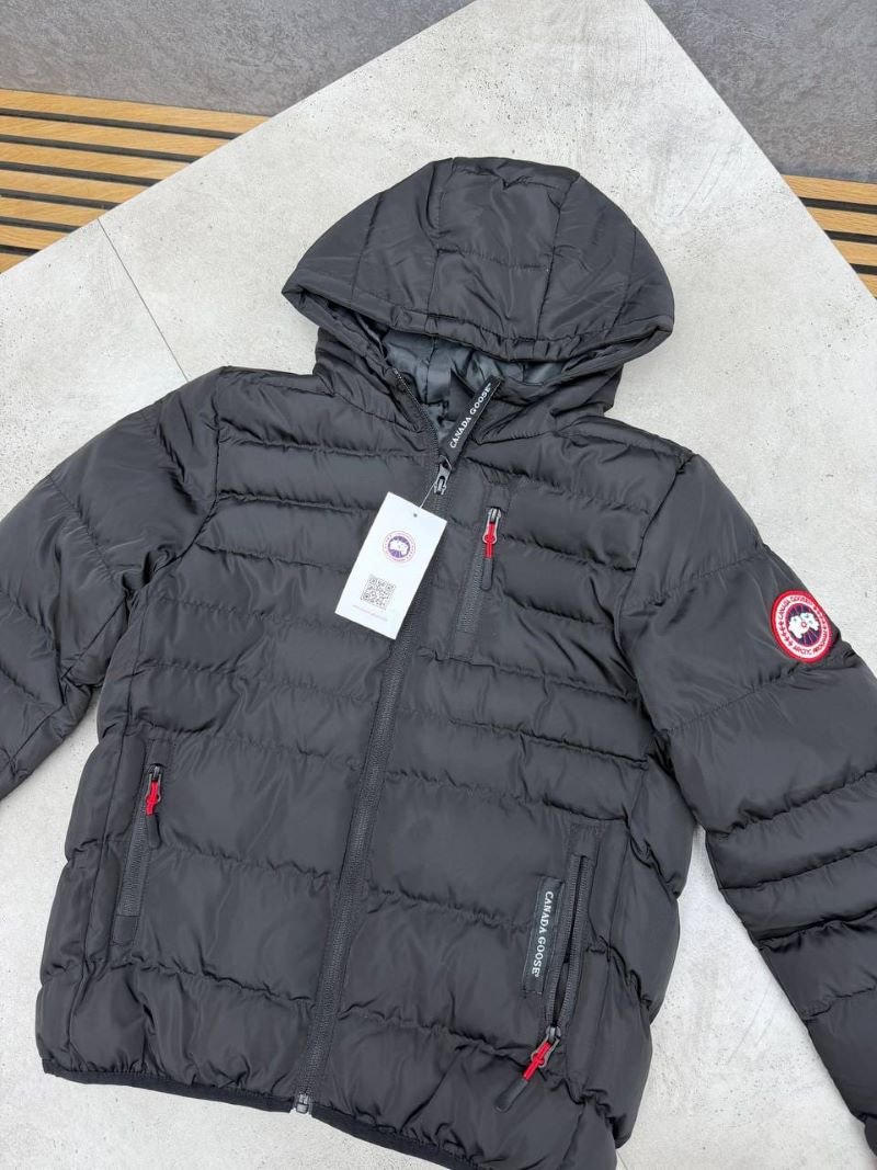 Kid's Canada Goose Hooded Lightweight Puffer Jacket – Black - Image 3