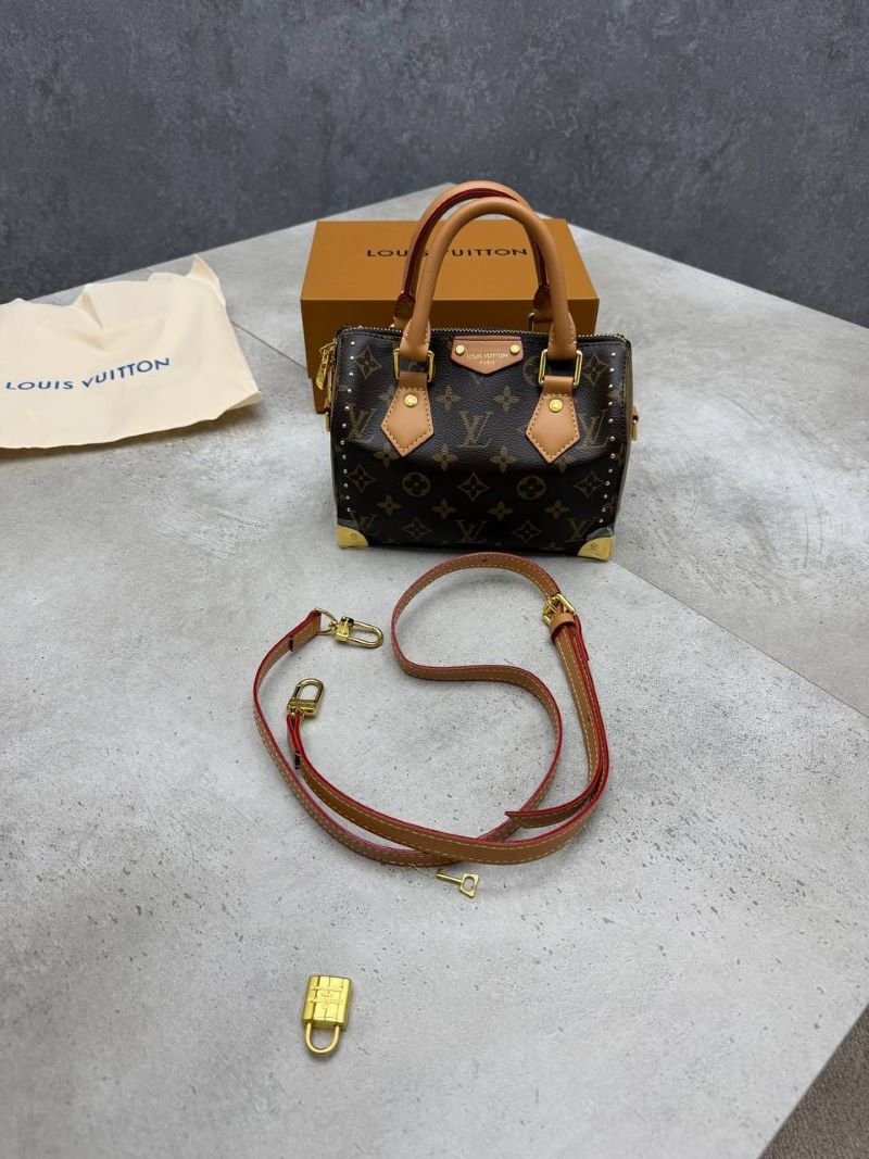 Louis Vuitton Monogram Speedy Trunk Nano Crossbody Bag - Image 3