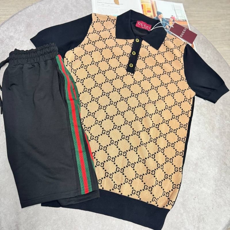 Gucci GG Monogram Polo Shirt & Shorts Set - Image 4