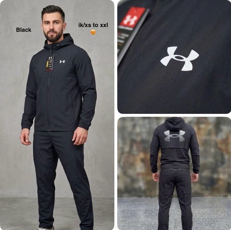 Men's Under Armour Windbreaker Tracksuit Set & Berghaus Men's Crewneck Fleece Tracksuit Set - Image 5