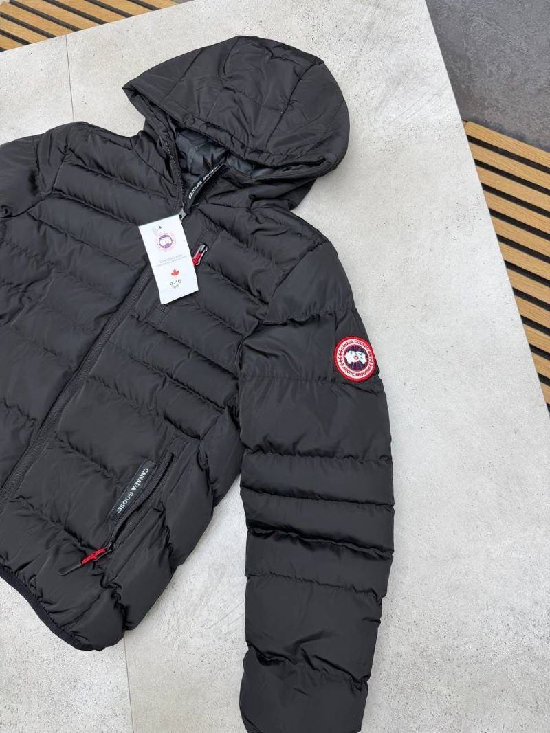 Kid's Canada Goose Hooded Lightweight Puffer Jacket – Black - Image 4