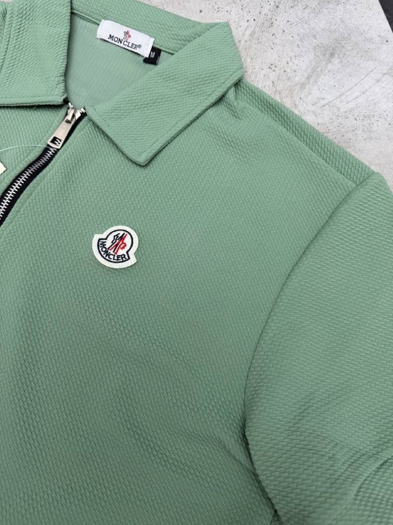 Men's Moncler Quarter-Zip Polo & Shorts Set - Image 6