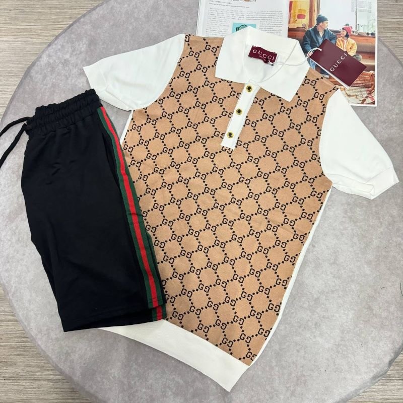 Gucci GG Monogram Polo Shirt & Shorts Set - Image 5