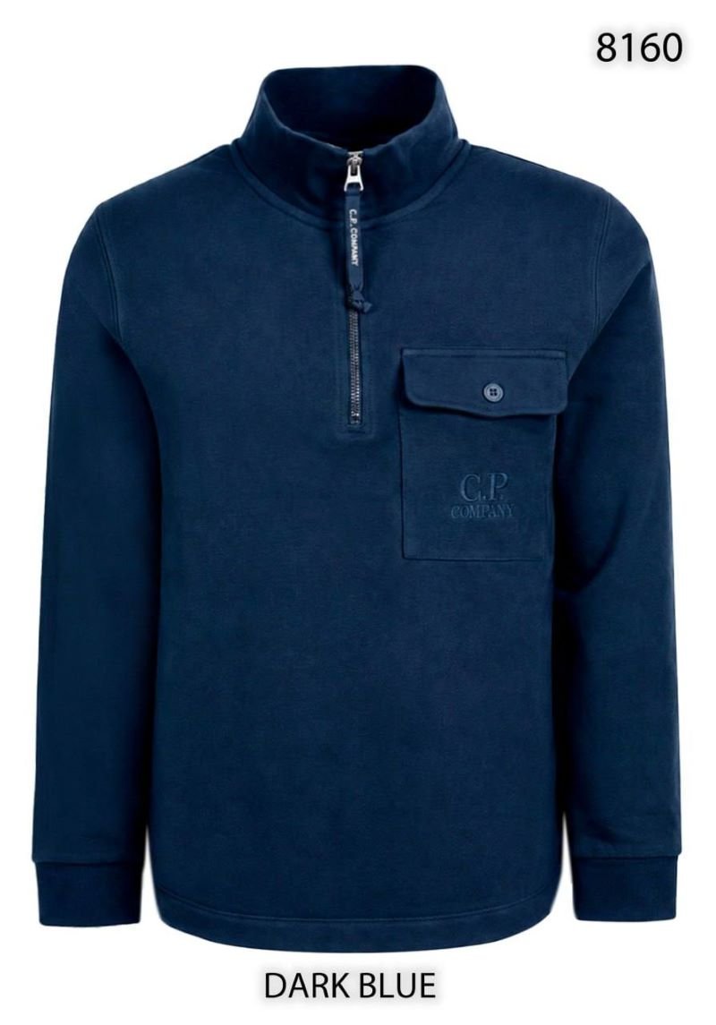 C.P. Company Style Men's Quarter-Zip Fleece Sweatshirt - Image 5