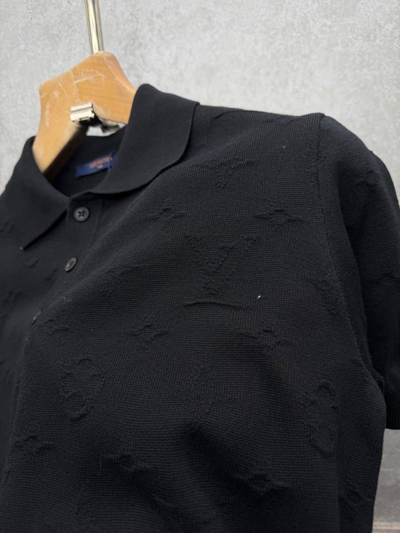 Louis Vuitton Embossed Monogram Knit Short-Sleeve Polo Shirt - Image 6