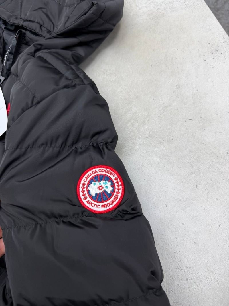Kid's Canada Goose Hooded Lightweight Puffer Jacket – Black - Image 5
