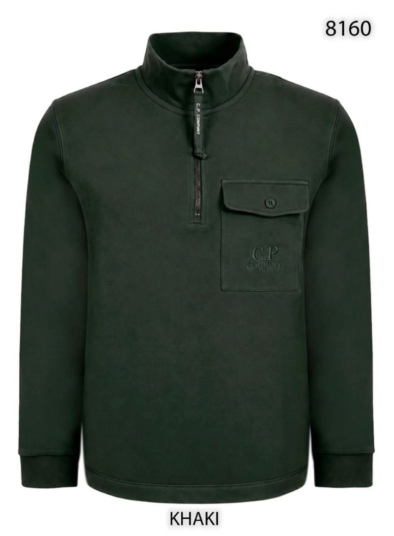 C.P. Company Style Men's Quarter-Zip Fleece Sweatshirt - Image 6