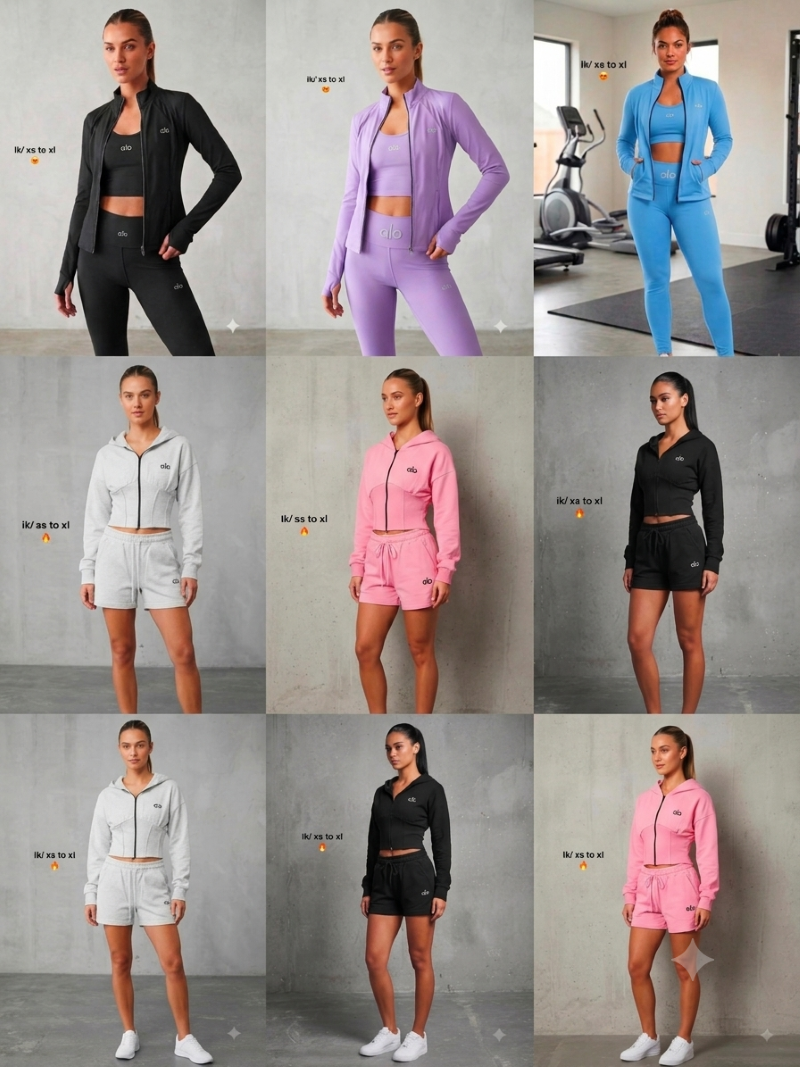 Ladies 3-Piece & 2-Piece Alo Gym Sets
