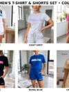 White Fox Two-Piece Shorts & T-Shirt Set
