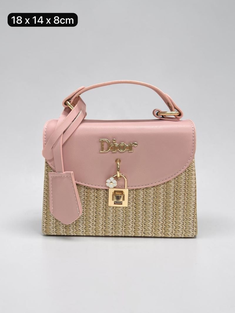 Mulberry Postman's Lock Messenger Bag / Dior Straw & Leather Mini Top-Handle Flap Bag /Prada Woven Straw & Leather Top-Handle Box Bag - Image 9