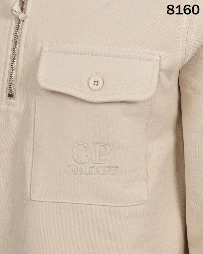 C.P. Company Style Men's Quarter-Zip Fleece Sweatshirt - Image 8