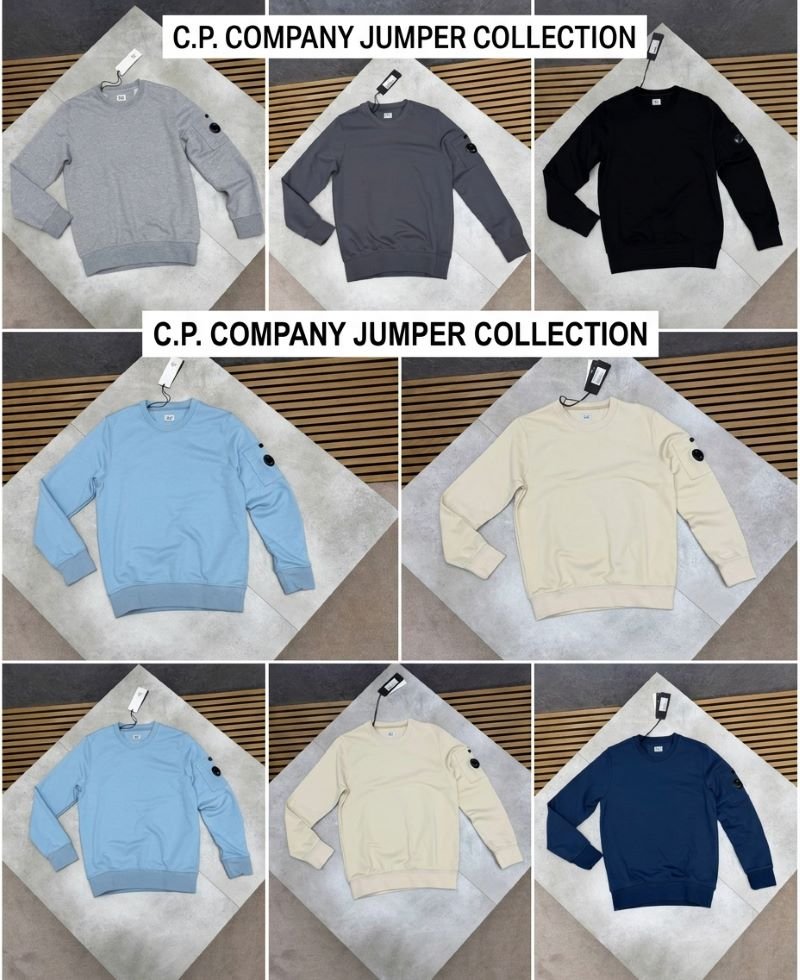 C.P. Company Diagonal Fleece Lens Crewneck Sweatshirt