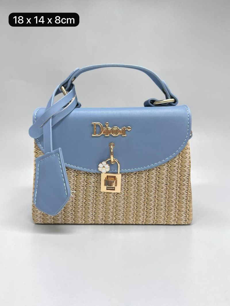Mulberry Postman's Lock Messenger Bag / Dior Straw & Leather Mini Top-Handle Flap Bag /Prada Woven Straw & Leather Top-Handle Box Bag - Image 10
