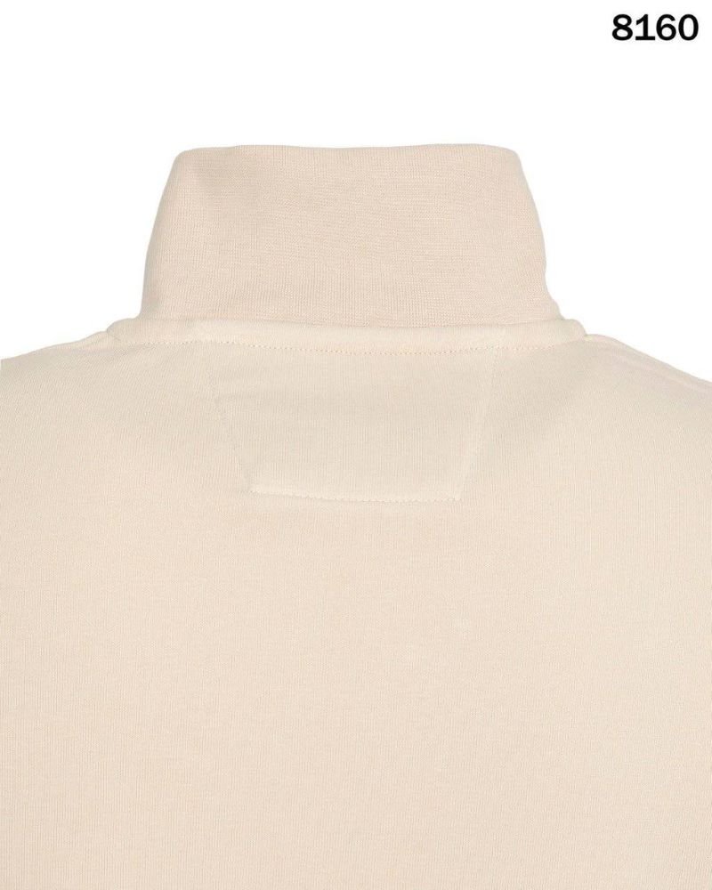 C.P. Company Style Men's Quarter-Zip Fleece Sweatshirt - Image 9