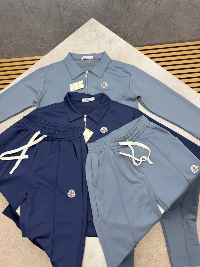 Moncler Men's Half-Zip Polo Tracksuit Set (Jacket & Matching Joggers)