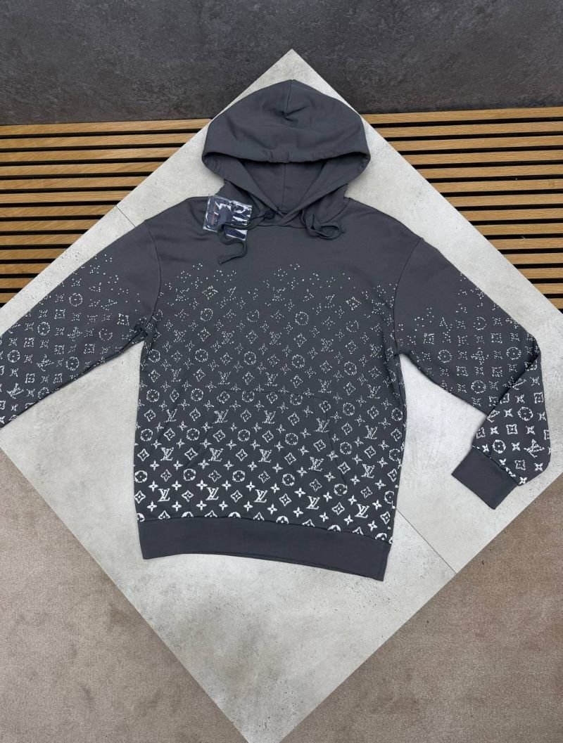 Louis Vuitton Gradient Monogram Crystal Pullover Hoodie Collection