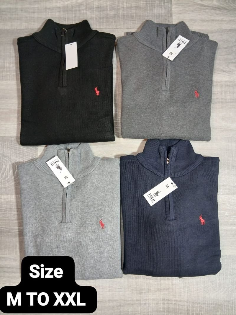 Polo Ralph Lauren Quarter-Zip & Crewneck Knit Sweaters - Men's Classic Pullover Collection (Sizes M to XXL)