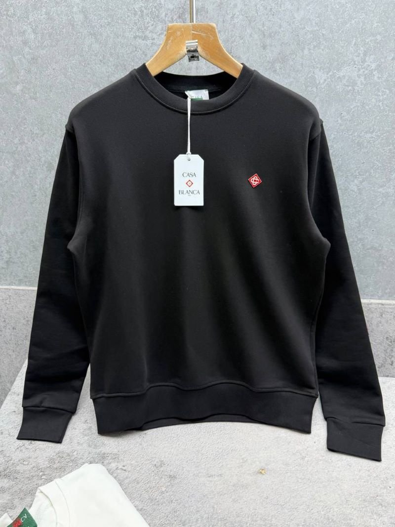 Upgrade your casual wardrobe with the Casablanca Minimalist Patch Logo Crewneck Sweatshirt. Crafted from a premium soft-touch fabric, this luxury designer pullover features a clean classic silhouette highlighted by a signature branded chest patch for understated elegance.