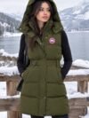 Canada Goose Women's Arctic Program Puffer Body Warmer - Long Hooded Down Vest