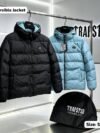 Trapstar Reversible Puffer Jacket - Black & Light Blue