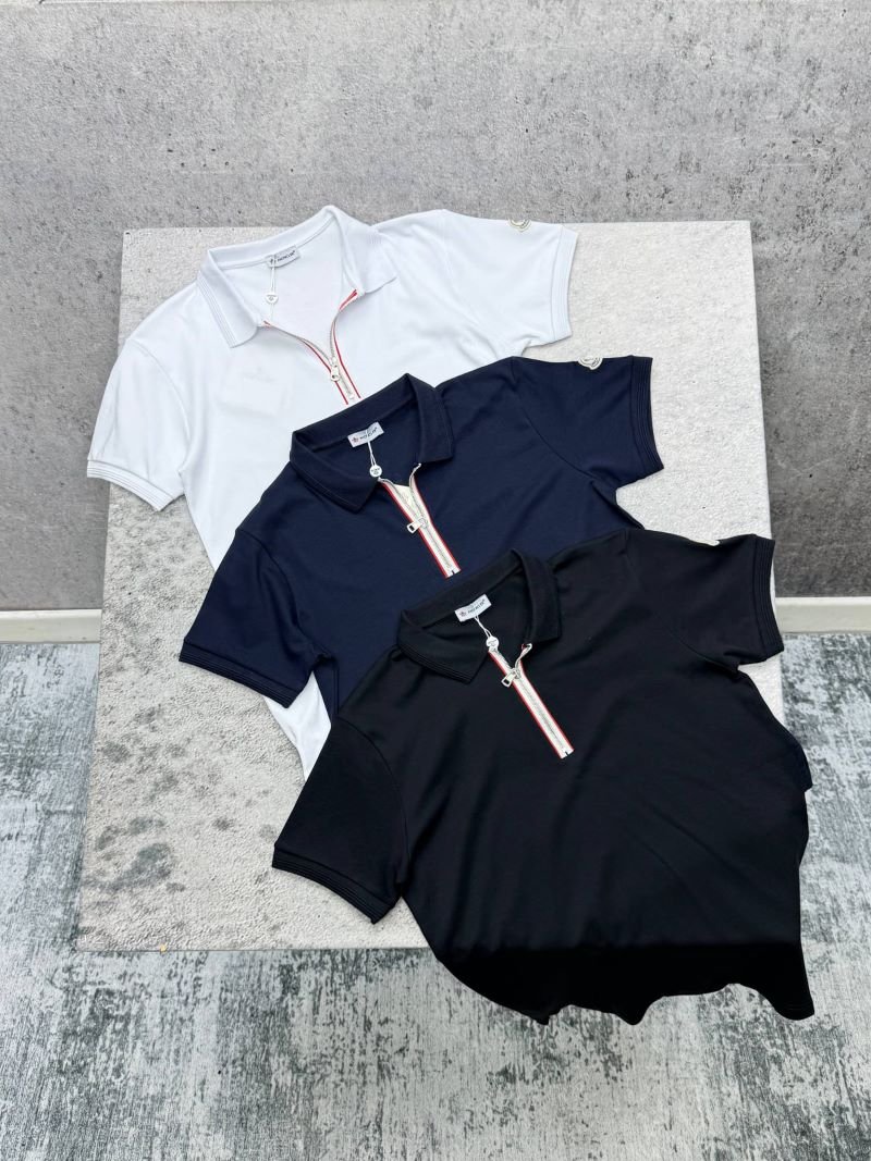 Moncler Designer Quarter-Zip Polo Shirt Collection