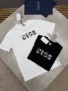 Dior Classic Logo Print Short-Sleeve Cotton T-Shirt