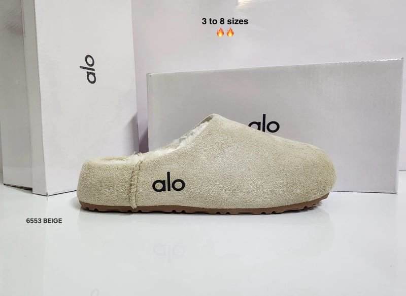 Alo Yoga Fleece-Lined Suede Mules / Clogs - Image 2