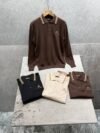 Loro Piana Men's Knit Long-Sleeve Polo Shirt