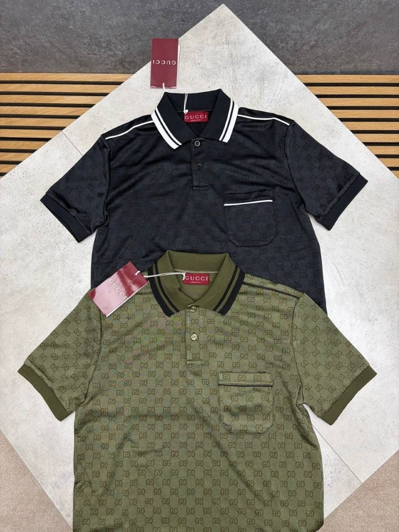 Gucci All-Over GG Monogram Cotton Jacquard Polo Shirt Collection